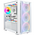  Корпус Ginzzu CL660 mATX Fan 4*12FRGB передняя панель решетка белый 