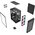  Корпус Powercase Mistral Micro EM22 (CMMEM22B-L4), Tempered Glass, 4x120mm FRGB fan, чёрный, mATX 