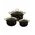  Набор кастрюль ZEIDAN Z-80641 6 предметов Black marble 