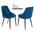  Стул Бюрократ KF-5/VELV29_2 комплект 2шт т.синий Velvet 29 металл черный на ножках 