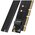  Контроллер UGREEN CM465 (30715) PCIe 4.0(16×) to M.2 NVMe Expansion Card Black 