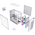  Корпус Powercase Mistral Micro D3W ARGB V2 (CMMDW-A3-V2), Tempered Glass, 2x 140mm ARGB PWM+1x 120mm ARGB PWM, белый, mATX 