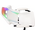  Кресло игровое Knight Wolf RGB белый экокожа/сетка с подголов. крестов. пластик 