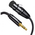 Кабель UGREEN AV182 (20244) 3.5mm Three-Pole Male to XLR Female Audio Cable 2m Black 