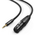  Кабель UGREEN AV182 (20763) 3.5mm Three-Pole Male to XLR Female Audio Cable 1m Black 