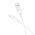  Дата-кабель BOROFONE BX113 Lenny silicone charging data cable iP L-1M белый 