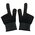  Напальчники для мобильных игр HOCO GA21 Eagle Claw silver fiber two-finger gaming gloves черный 