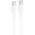  Дата-кабель Hoco X96 hyper 60W fast charging data cable type-c tp type-c white 