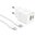  Адаптер Сетевой с кабелем Hoco N65 PD+QC3.0 USB/Type-C 20W (Type-C/Lightning) (white) (242955) 