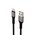  Дата-кабель Maxvi MC-21L USB-Lightning 2.4А, 1м, black-grey 
