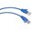  Патч-корд Cabeus PC-UTP-RJ45-Cat.5e-1m-BL неэкранированный, синий 