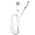 Кабель Maxvi MC-03F white USB-A-Lightning, 2A 