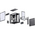  Корпус JONSBO X400 Gray, TG (aquarium), mini-ITX, mATX, ATX, серый 