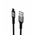  Дата-кабель Maxvi MC-21M USB-MicroUSB 2.4А, 1м, black-grey 