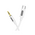  Кабель BOROFONE BL20 True sound silicone digital audio conversion cable Type-c White 