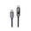  Дата-кабель HOCO X112 Favor 60W screen display charging data cable Type-c to Type-c Black 