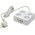  Сетевой фильтр Cablexpert PLT-4-C2U2-W-3 Plate 4р, 10А, 2xType-C PD, 20Вт, 2xUSB, 3м, ур.защиты 4+, белый, коробка 