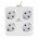  Сетевой фильтр Cablexpert PLT-4-C2U2-W-3 Plate 4р, 10А, 2xType-C PD, 20Вт, 2xUSB, 3м, ур.защиты 4+, белый, коробка 