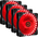  Комплект вентиляторов Ginzzu 12LR33 4шт 