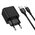  СЗУ HOCO CS81A Excellent single port QC3.0 charger with digital display set (Type-C) EU черный 