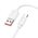  Дата-кабель HOCO X115 Surpass 100W fast charging data cable Type-c White 