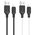  Дата-кабель Hoco X90 Cool silicone charging data cable for ip Black 