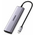  Хаб UGREEN CM511 (75586) 6-in-1 USB-C Hub With 3*USB-C 2*USB-A PD серый космос 