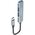  USB HUB Earldom ET-HUB10 Type C, 3USB серебро 