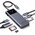  Хаб UGREEN CM889 (75179) 7-in-1 USB-C Hub With 1*HDMI 3*USB-A USB-C PD SD microSD серый космос 