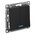  Выключатель Systeme electric AtlasDesign ATN001053S 2-клавишный с подсветкой, сх.5а, 10АХ, быстрозажимные клеммы, карбон 