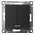  Выключатель Systeme electric AtlasDesign ATN001053S 2-клавишный с подсветкой, сх.5а, 10АХ, быстрозажимные клеммы, карбон 