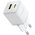  СЗУ BASEUS P10111608213-01 Palm Fast Charger C+U 20W EU With Baseus Mini White Cable USB-C to USB-C 60W (20v/3A) 1m Moon White 
