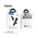  Микрофон HOCO L20 Fair wireless microphone Type-C черный 