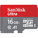  Карта памяти SanDisk Ultra microSDXC 16GB (SDSQUAR-016G-GN6MA) Class 10, UHS-I, R 98 МБ/с, с адапт 