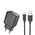  Зарядное устройство HOCO CS21A Rich Single Port QC3.0 Charger Set (Micro) (EU) Black 