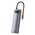  USB-C хаб Baseus CAHUB-CV0G Metal Gleam 8в1 3USB/HDMI/USB-C/MicroSD/TF/RJ45 серый 