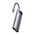  USB-C хаб Baseus CAHUB-CV0G Metal Gleam 8в1 3USB/HDMI/USB-C/MicroSD/TF/RJ45 серый 