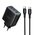  Зарядное устройство HOCO C160A Upgrade 1USB, 2Type-C 5V, 3.0A, 65Вт, PD/PPS/QC/FCC/AFC, кабель Type-C черный 