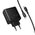  Зарядное устройство HOCO C160A Upgrade 1USB, 2Type-C 5V, 3.0A, 65Вт, PD/PPS/QC/FCC/AFC, кабель Type-C черный 