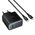  Зарядное устройство HOCO C160A Upgrade 1USB, 2Type-C 5V, 3.0A, 65Вт, PD/PPS/QC/FCC/AFC, кабель Type-C черный 