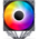  Кулер JONSBO CB80 Black LGA1851/1700/1200/115X/AM5/AM4 (TDP 260W, PWM, 120mm ARGB LED Fan + 120mm Black Fan, 6 тепловых трубок, 4-pin) Retai 
