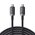 Кабель BASEUS P10318204111-00 Crystal Shine USB3.2 Full Featured Fast Charging Data Cable USB-C to USB-C 100W 1.5m 20GB Cluster Black 