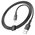  Кабель HOCO U120 Transparent Explore USB-8pin 1.2м, 2.4A чёрный 