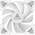  Вентилятор ALSEYE N12-W (AS.04.04.0029) Fan 120mm, 700-1800rpm, 25.98-64.46CFM, 17.4-34.8dBA, PWM, White, RTL 