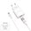  СЗУ Borofone BA20A 5V/2,1A 1USB Sharp single port + Type-C cable, white 