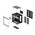  Корпус XASTRA QW400M 5ARGB-C6-AC Black (QW400M-5FM12A-C6-AC) mATX/Aquarium/Screewless/5x120mm ARGB PWM FM fans/Argb+PWM HUB 6port 