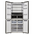  Холодильник MAUNFELD MFF190NFDBG Matt Inverter 