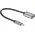  Кабель-переходник TELECOM TC409M Type-C(M)-USB 3.0 Af, OTG, 1,5A, 5,0Gbps, 0,2m Alum grey 