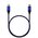  Кабель Maxvi MCw-60TT blue USB-C-USB-C, 3A 