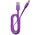  Кабель Maxvi MC-02LF purple USB-A-Type-C, 2A 